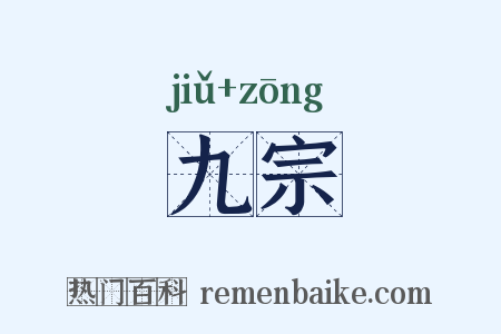 九宗是什么意思的图片